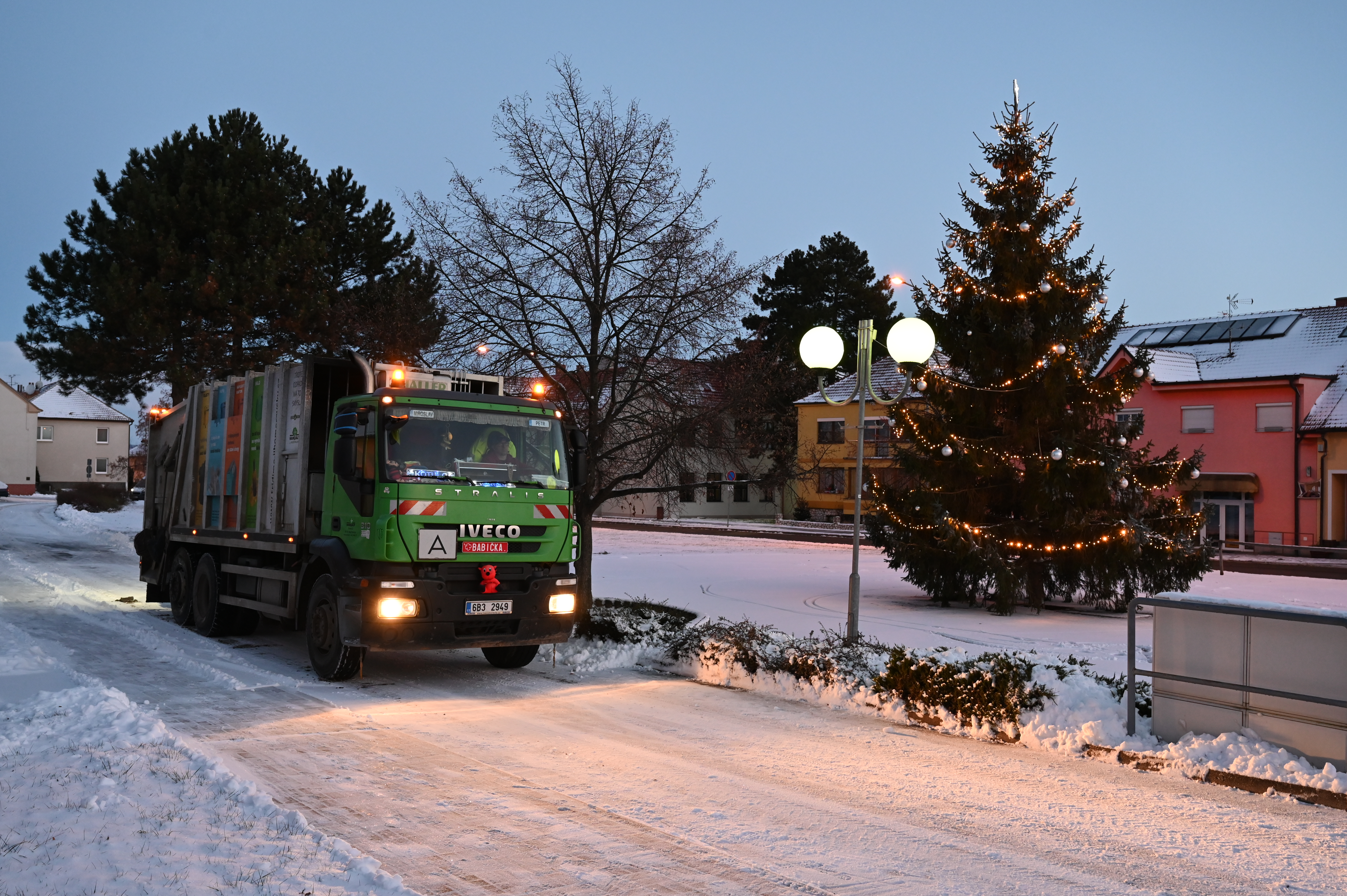 Vánoční provoz skládky
