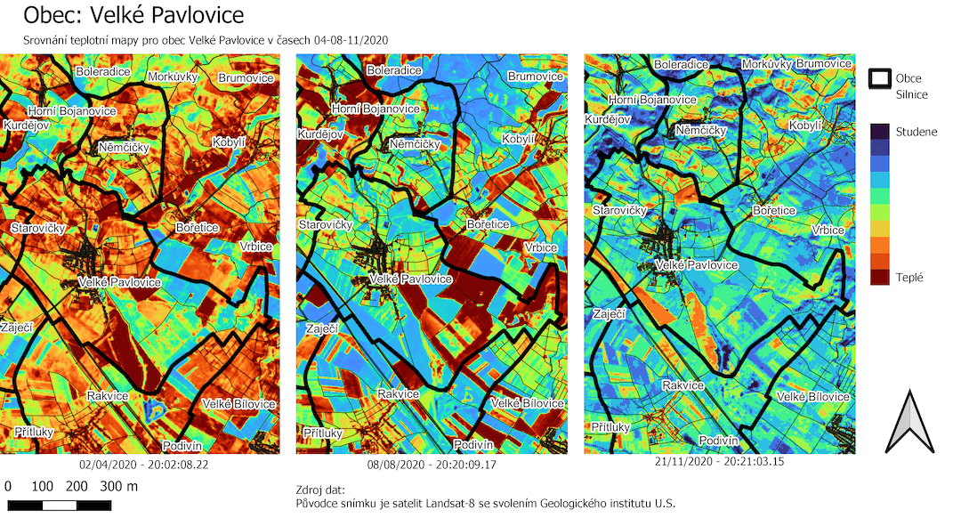 mapa Velké Pavlovice